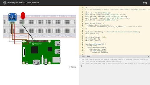 Raspberry Pi Azure IoT Web Simulator