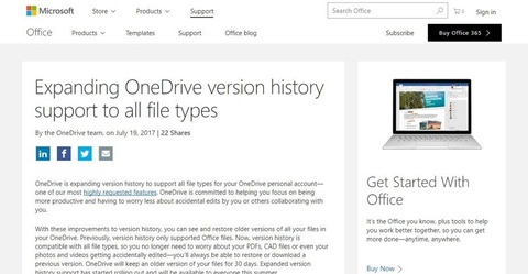 Expanding OneDrive