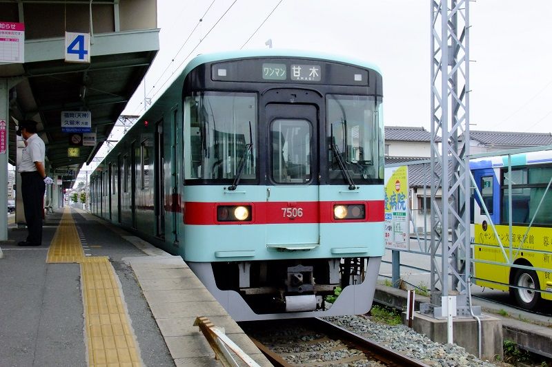 専用【超希少】系統板 西日本鉄道 福岡市内線16 吉塚博多駅 天神 貝塚