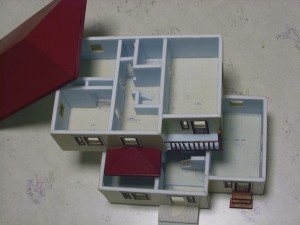 家の模型 各階