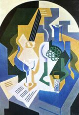 ☆JUAN GRIS フアン・グリス☆Still Life with PEARS☆肉筆 油彩画 額☆