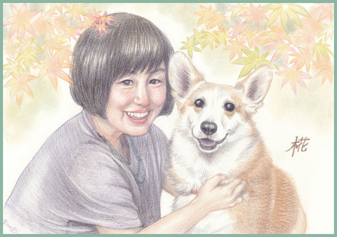 椛ちゃんとママ