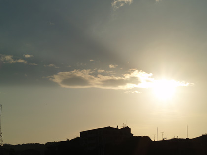 夕方