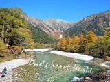 梓川と穂高連峰
