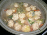 豆腐の鶏団子とろみなべ