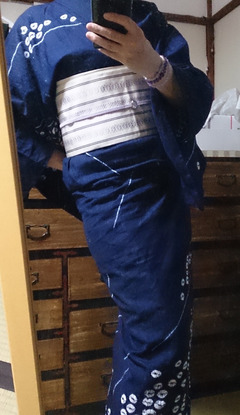 Shibori Houmongi Yukata 2013-8-31