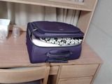 purple carry-on