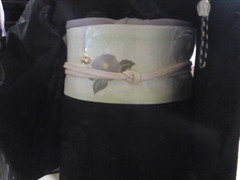 New Camellia Obi Detail