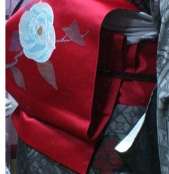 red camellia obi