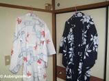 White Koubai Yukata with Goldfish and Water Ripples