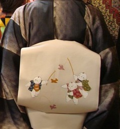 Tsumugi with Gosho Ningyo Obi 20120303_back-small