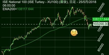 トルコ株日足