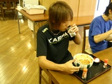 選手食堂 山浦選手