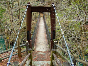 留春の吊橋