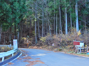 冬期閉鎖される八方道路