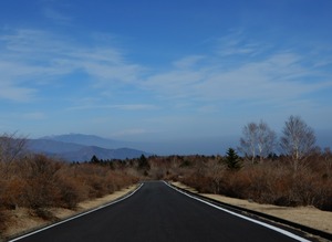 冬期閉鎖される八方道路
