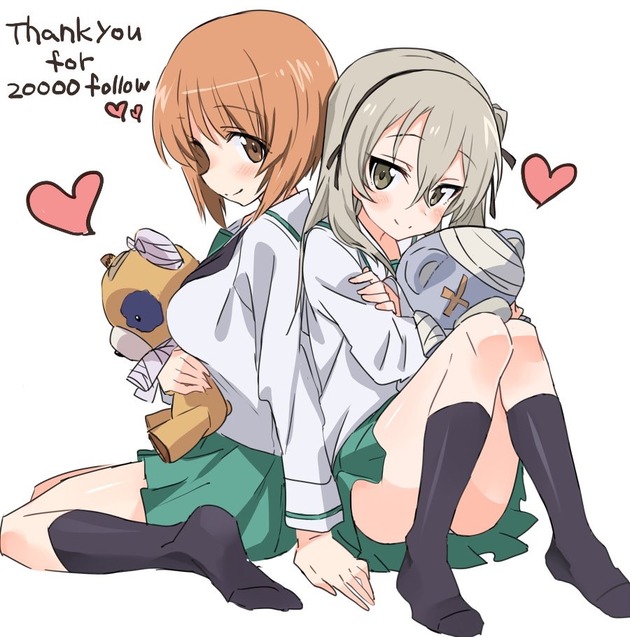 アニメ『ガルパン』のみぽりん(西住みほ)と愛里寿(島田愛里寿)の絵を描いてみたぞぉおおお!!byヒビメガネ氏。(画像あり)