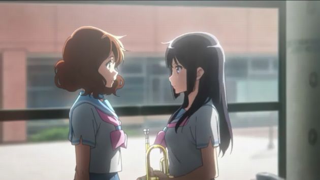 響け!ユーフォニアム 黄前久美子 高坂麗奈 百合カップル ラブラブ