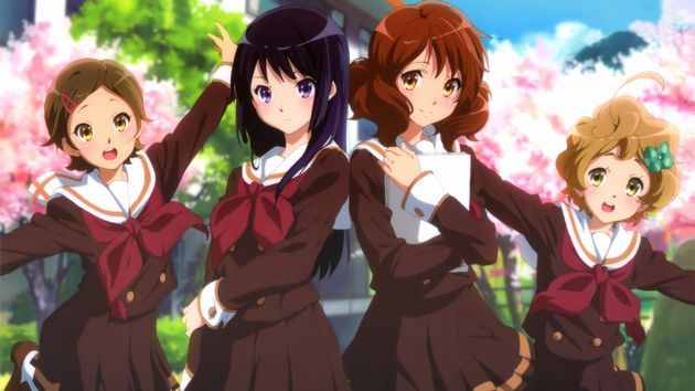 響け!ユーフォニアム 黄前久美子 高坂麗奈 百合カップル ラブラブ