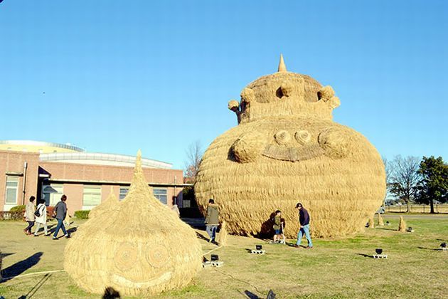 ドラクエ 田んぼアート 巨大スライム 埼玉県行田市