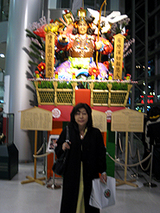福岡空港で…
