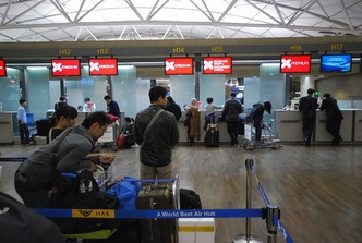 仁川空港で乗り換え2