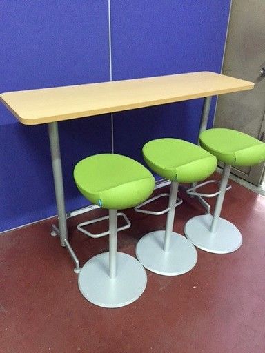 6641 コクヨ/総合家具 カウンターテーブルチェアセット オフィス家具 
