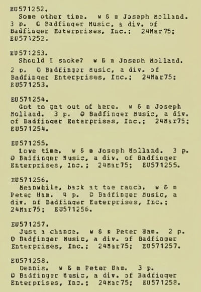 Catalog of Copyright EU571252