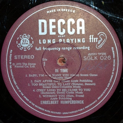 Engelbert Humperdinck - SGLK 026 r