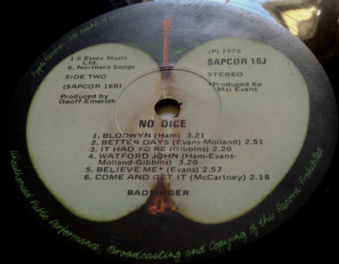 Badfinger No Dice SAPCOR-16j South Africa r2