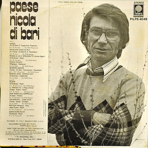 Nicola Di Bari PI-LPS 4049 back
