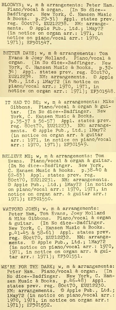 Catalog of Copyright Entries EP301547