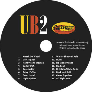 Unfinished Business CD 2013 disc label