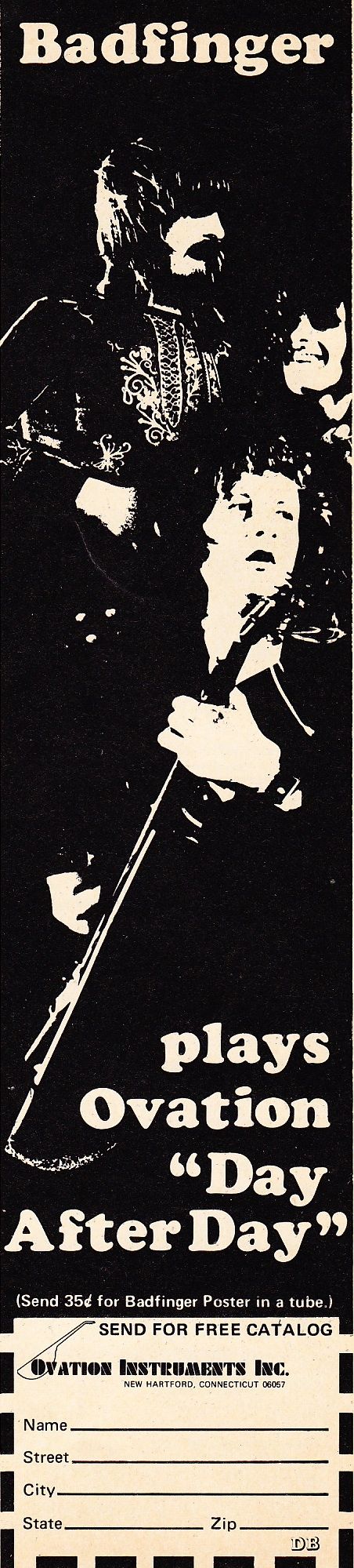 Badfinger Ovation ad 1973