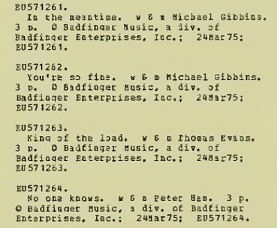Catalog of Copyright EU571261