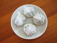 レンジでオクラ入りえびしんじょう3