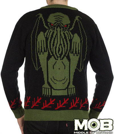 CTHULHU LOVECRAFT CARDIGAN BACK