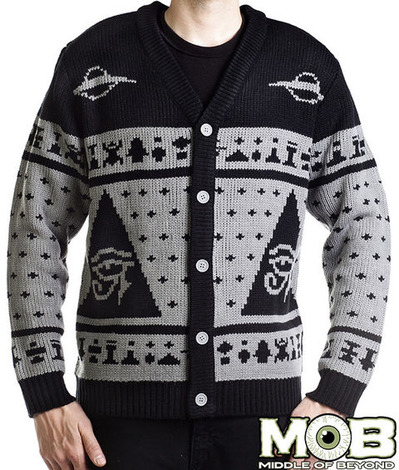ANCIENT ALIEN PYRAMID CARDIGAN