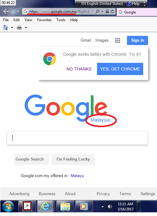 マレーシアの GOOGLE