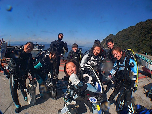 井田でダイビング〜♪
