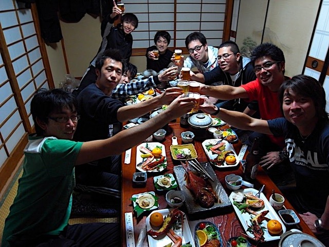 堂ヶ島で豪華宴会!