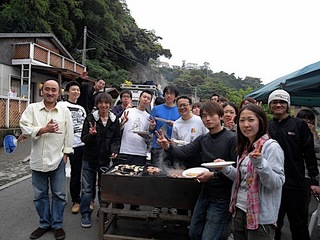 高砂さんも一緒にBBQ