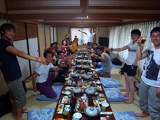 堂ヶ島で乾杯〜♪