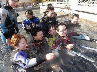 お風呂でダイビング