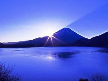 富士山と水