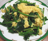 麗都 青菜の卵炒め