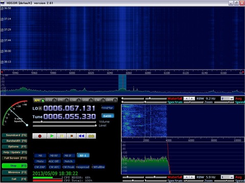HDSDR ゲインオーバー?
