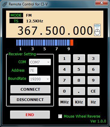 ICOM CI-V・PCコントロールソフト/Remote Control for CI-V ICOM CI-V・PCコントロールソフト/Remote Control for CI-V