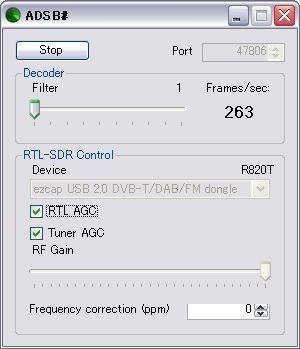 ADSB# RTL AGC ON