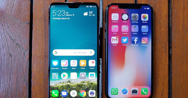 apple-iphone-x-vs-huawei-p20-pro